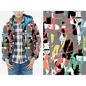 童装 涂鸦 字母