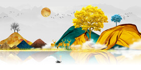 晶瓷画 抽象画 新中式