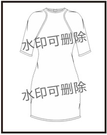 服装设计连衣裙女装