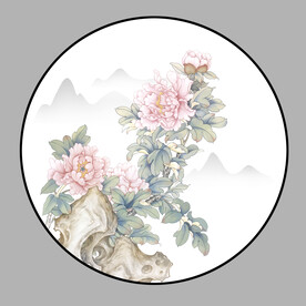 牡丹花装饰画