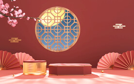中秋展台背景图片