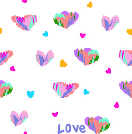 不规则拼图桃心