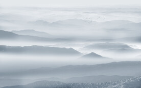 山水墨画背景墙