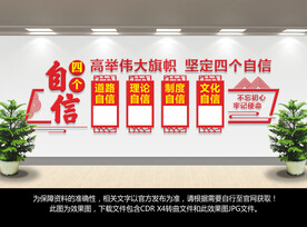 四个自信党建文化墙