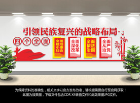 四个全面文化墙