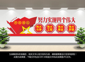 四个伟大文化墙