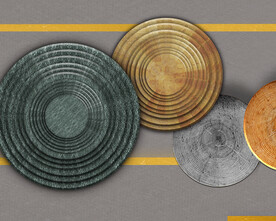 晶瓷画 抽象画 圆圈