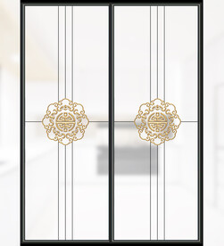 高清分层透明彩釉玻璃打印图