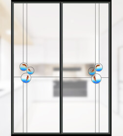 高清分层透明彩釉玻璃打印图