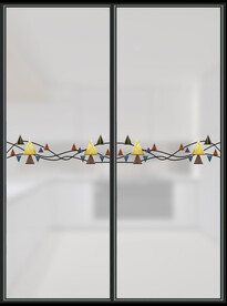 高清分层彩白彩透明底推拉门