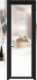 高清分层彩白彩透明底平开门