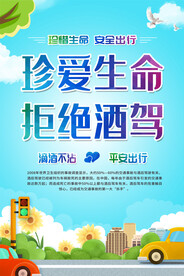 珍爱生命拒绝酒驾海报