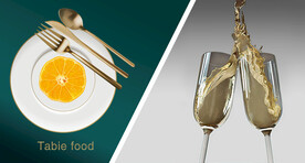 晶瓷画 盘子 高足酒杯