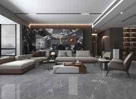 仿古砖瓷砖空间效果图