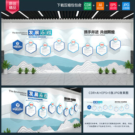 企业发展历程文化墙