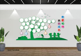 幼儿园相片文化墙