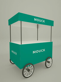 原创3d快餐外卖车样机