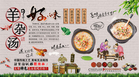 羊杂汤背景墙