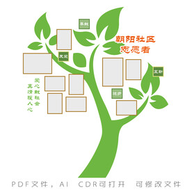 社区志愿者照片墙