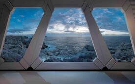 科幻星空背景墙图片