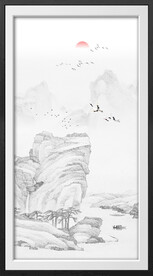 水墨山水画