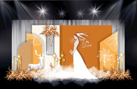 橙色泰式婚礼效果图