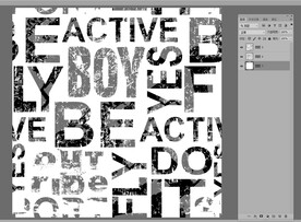 黑白斑驳英文混排