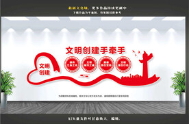 文明创建文化墙