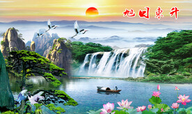 巨幅山水画