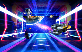 3D立体太空舱星空背景墙