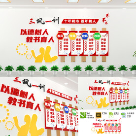 三风一训文化墙