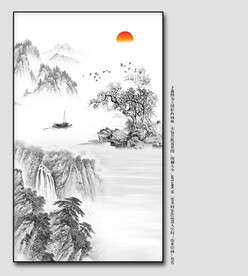 禅意山水装饰画