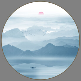 水墨山水画