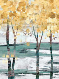 晶瓷画 抽象画 树