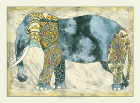 晶瓷画 抽象画 大象