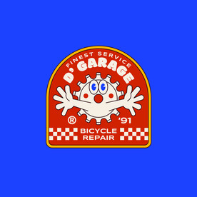 复古插画卡通标签素材系列