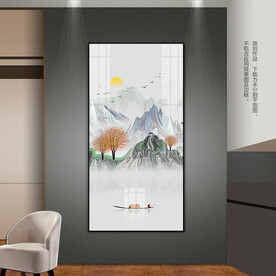 新中式山水客厅玄关装饰画卧室画