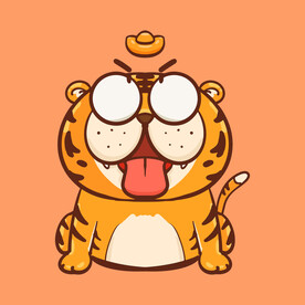 卡通老虎插画设计