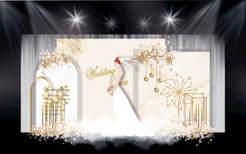 莫兰迪香槟色婚礼设计