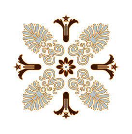 高清分层金色图案