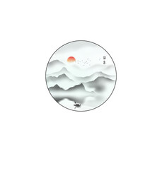 高清分层透明底彩白彩推拉门写真