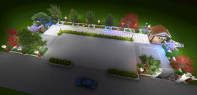 庭院夜景设计案例效果图