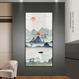 抽象山水画客厅玄关卧室装饰画