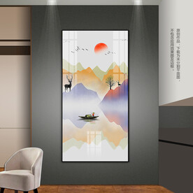 抽象新中式客厅玄关卧室装饰画