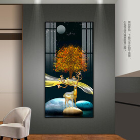 石来运转客厅玄关卧室装饰画挂画