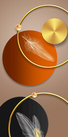 光影几何羽毛玄关1