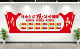 社会主义核心价值观党建文化墙
