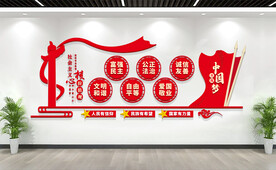 社会主义核心价值观文化墙