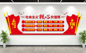 社会主义核心价值观文化墙