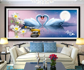 石来运转唯爱天鹅湖装饰画